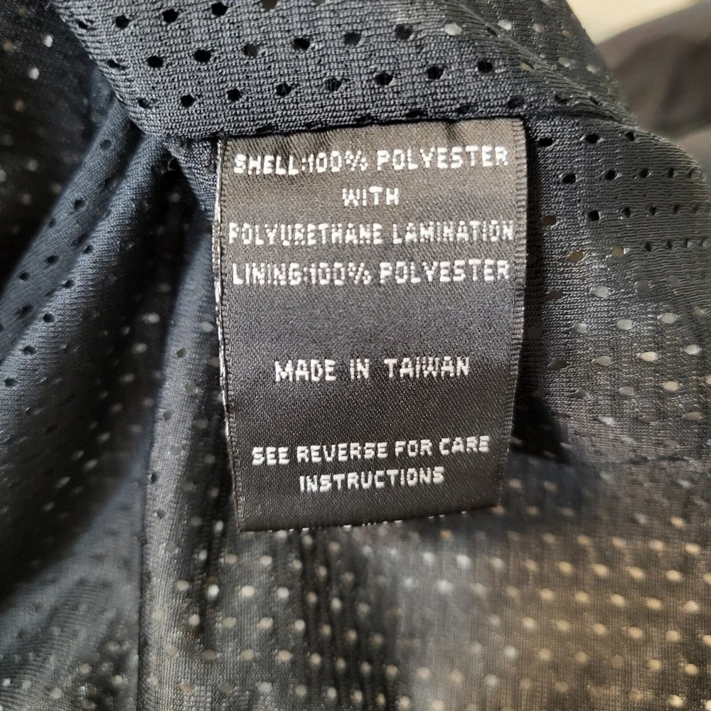 VINTAGE FootJoy Men Jacket‎ Medium Black DryJoys Windbreaker Full Zip